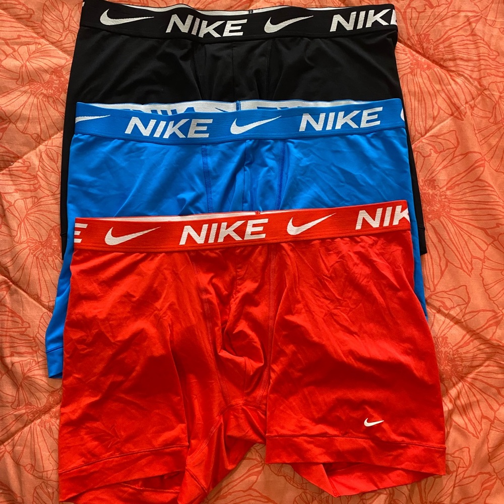 Nike Men's Boxer Briefs Set - Red, Blue, Black